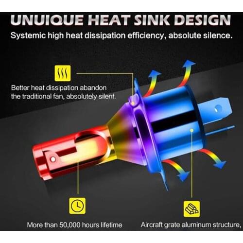 TXVSO8 Diode Lamp H4 LED Headlights for Car MINI Universal 6000K Auto COB