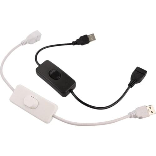 Woopower Copper Material USB Cable Male To Female Switch ON OFF Cable Toggle LED Lamp Power Line