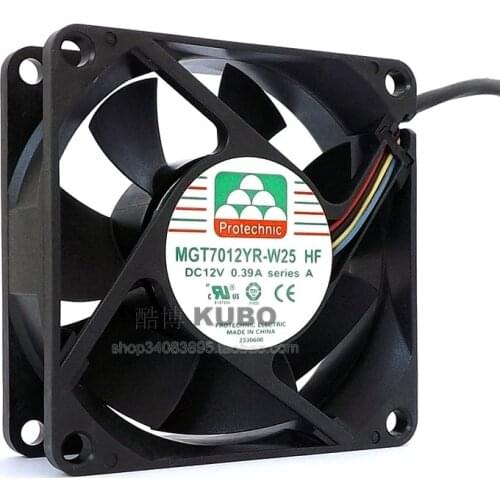 Protechnic MGT7012YR-W25 7025 70MM 70*70*25MM Fan Comptuter CPU Cooling fan 12V 0.39A with 4pin