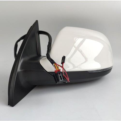 New 11 Pins Power Heated& Adjustable Glass LED Turn Signal Side View Mirror For Audi Q7 10-16