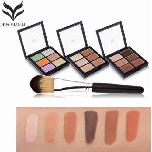 18 Colors Natural Professional Concealer Palette makeup Foundation Facial Face Cream Palettes Cosmetic With Makeup Brush