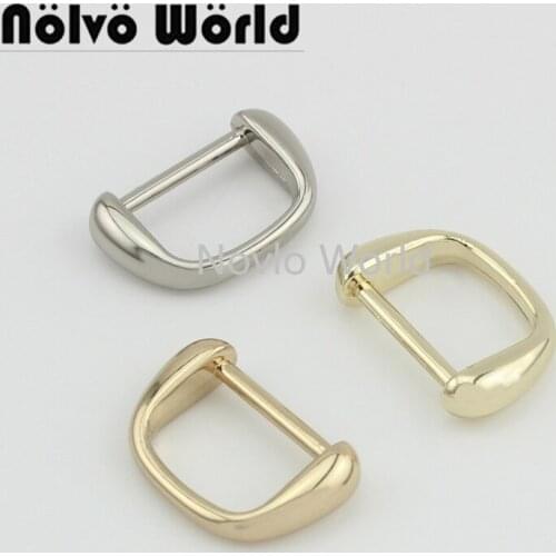 Nolvo World 5-20-100pcs 19.3*13.5mm 4 colors 3/4" metal D ring buckles,2cm Fat D buckle diy hardware accessories