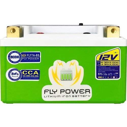 7A-BS 4Ah CCA 260A 12V Motorcycle LiFePO4 Energy Starter Lithium Battery LFP Lithium Cycle Long Life Energy Phosphate With BMS