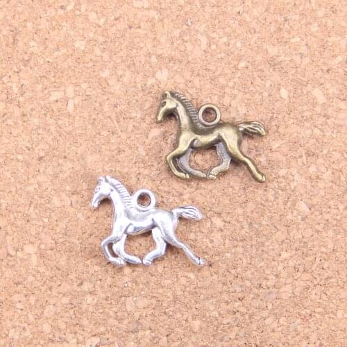 16pcs Charms running horse 22x15mm Antique Pendants,Vintage Tibetan Silver Jewelry,DIY for bracelet necklace