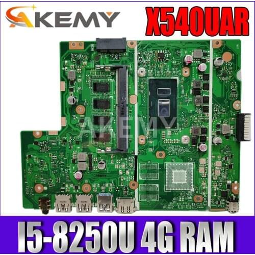 Akemy X540UAR Motherboard For ASUS X540UA X540UAR X540UB X540UBR X540UV Laotop Mainboard I5-8250U 4G RAM Tested free shipping