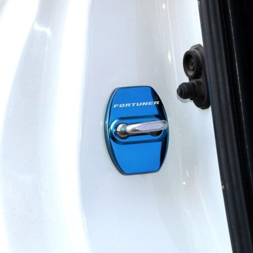 Car-Styling car door lock cover Auto Emblems Case For Toyota Fortuner 2009 2017 2018 2019 Accessories