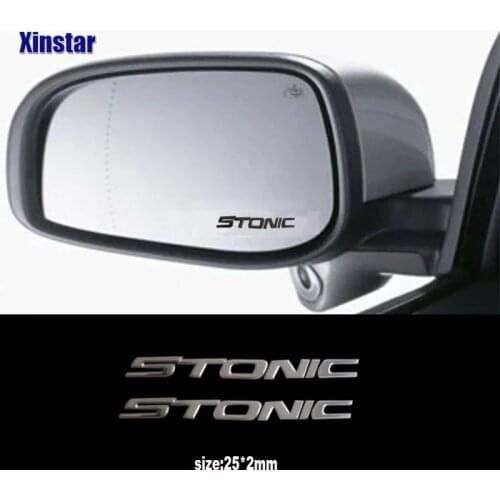 Stainless steel car decal sticker for kia stonic