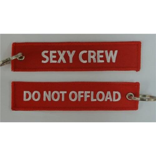 Sexy Crew Do Not Offload keychains