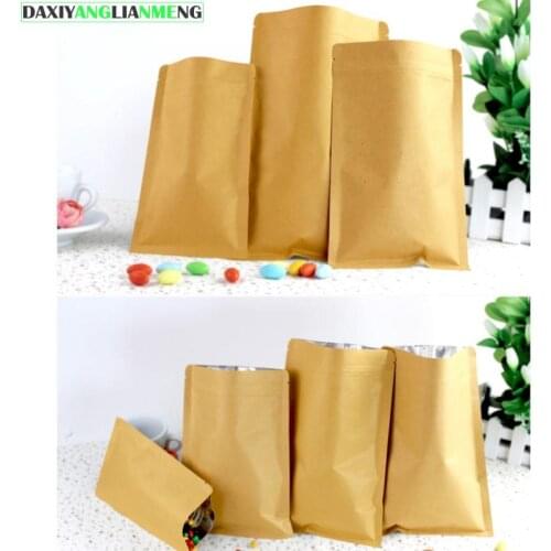 Paper Bag Zipper Lock Kraft For Greece Client Custom Order Of 10000pcs 8*11cm Daxiyanglianmeng