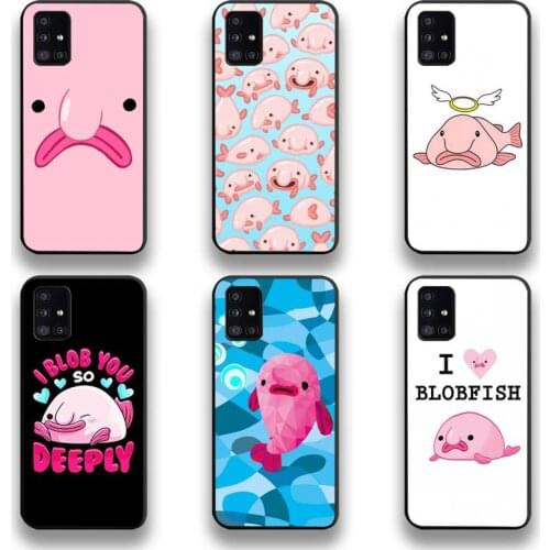 Cute Blobfish Phone Case For Samsung Galaxy A21S A01 A11 A31 A81 A10 A20E A30 A40 A50 A70 A80 A71 A51