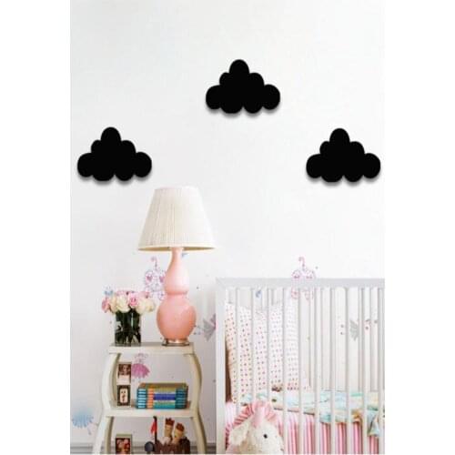Wood Black Cloud Set of 3 New Home Gift Wall Decor