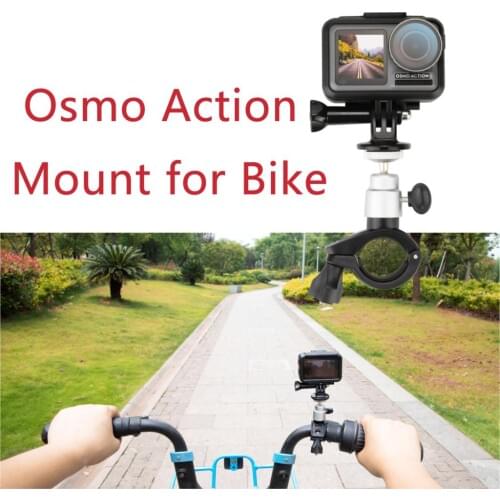 Osmo Action Camera Bicycle Mount Bracket for Bike and Car mountain Sport 4K video 3-axis Gimbal VS Gopro Hero 7