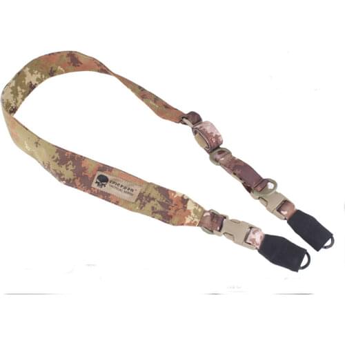 Emersongear Tactical LQE One+Two Point Gun Slings Series Dual-purpose Strap Belt Bungee Hunting Airsoft Military Shooting Hook