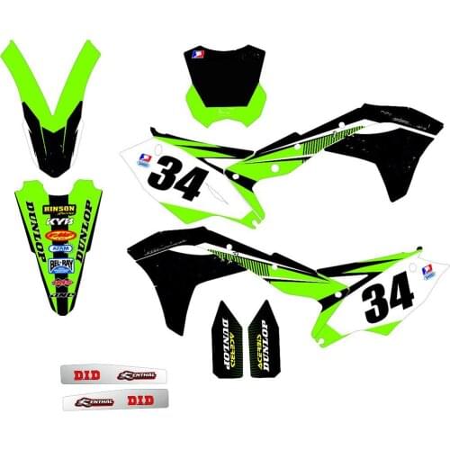 KXF 250 KX 250F 2020-2017 Free Custom Motorcycle 3M graphics stickers decals Kits for Kawasaki KX250F KXF250 2020 2019 2018 2017