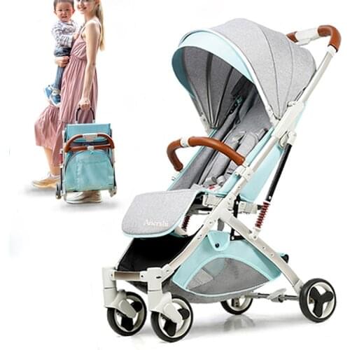 Gold Frame Lightweight Stroller Summer Travel Baby Stroller Portable Fold Shock Boarding Stroller Many Colors