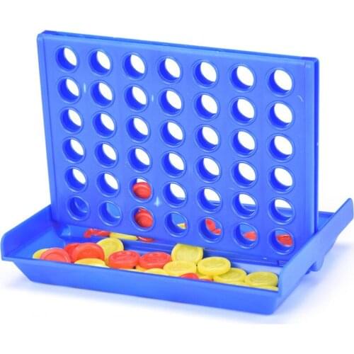 Hot Sale 1 Set New Connect 4 In A Line Board Game Childrens Educational Toys for Kid Sports Entertainment