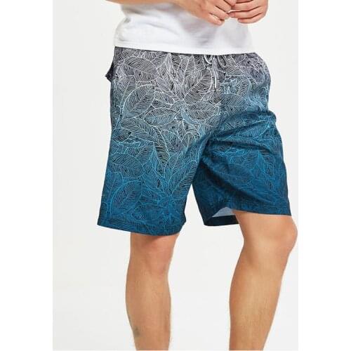 2021 Mens Beach Board Shorts Swimming Print Breathable Knee Length Casual Shorts Male Summer Sports Men Pants Sea Surf Suit