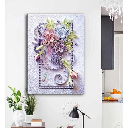 New diamond embroidery three-dimensional flower tree special shape diamond painting needle thread rhinestone 5d diamond DIY