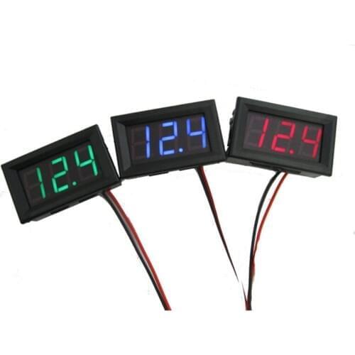 2019 New Mini Voltmeter Tester Digital Voltage Test Battery DC 0-30V Red/Blue/Green Auto Car
