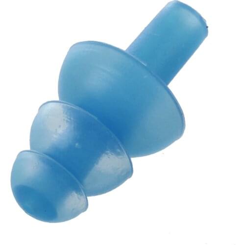 Pair Swimming Dive Flexible Silicone Ear Plugs Earplug Blue #8