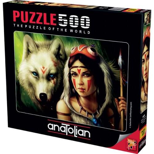 Warrior Princess 500 Piece Jigsaw Puzzle Puzzle Educational Mind Intelligence Game Holiday Decoration Table Gift 48x33 Cm Horizontally