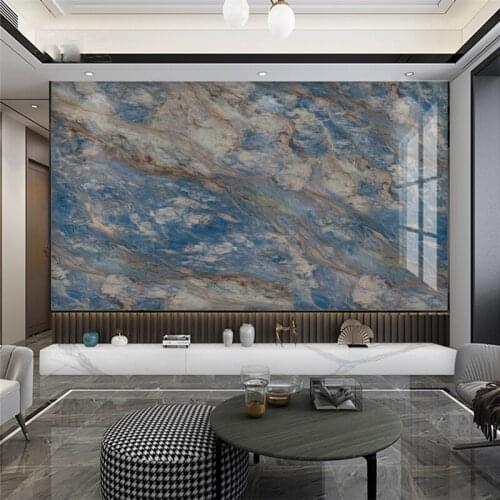 Beibehang Custom Modern microcrystalline ceramic tiles flowing gold marble wallpaper TV background wall paper 3D Home Decoration