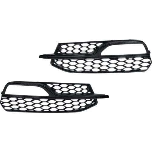 Car Front Bumper Fog Light Lamp Grille Cover Honeycomb Mesh Style for- S3 A3 S-Lines 14-16 8V3807682L 8V3807682G