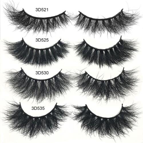 Fluffy Lashes Mink Eyelashes 100% Cruelty free Natural Eyelashes Handmade Reusable 3d False Eyelashes Maquiagem Eye Lashes
