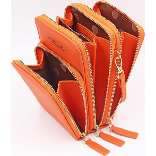 Samsung/iPhone/Huawei/Xiaomi Universal Fashion Leisure Mobile Phone Bag Wallet Outdoor Mobile Phone Bag Shoulder Phone Bag