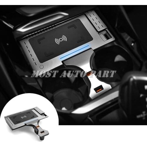 Interior Car Wireless Charger Phone Charger Center Console Trim For BMW X3 X4 G01 G02 2018-2021 1pcs