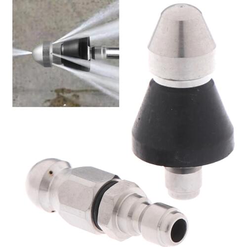 1pc Spray Sewer Cleaner Pressure Drain Washer Nozzle Pipe Dredging 1/4inch Thread