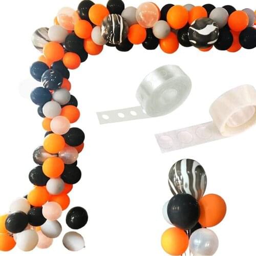 114pcs/lot Halloween Balloons Garland Kit Black Orange Balloons Halloween Decorations Day festive party supplies