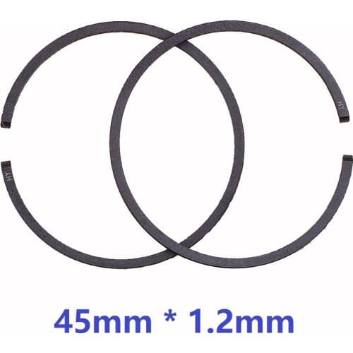 2Pcs/lot 45mm x 1.2mm Piston Ring For Husqvarna 353 350 351 346XP 345 340 Big Bore Nikasil Plated Chainsaw