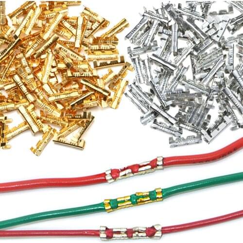 200Pcs Docking Connectors U-shaped 0.5-1.5mm2 Button Quick Connector Wire Crimp Terminals Kit