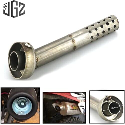 48MM Motorcycle Universal Adjustable Exhaust Pipe Muffler Silencer DB Killer Pipe Tip Racing For KTM Ducati Yoshimura Akrapovic