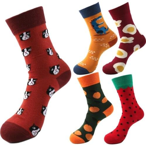 David angie 5pcs/Set Funny Women Girl Cotton Warm Socks Gift Autumn Winter Casual Socks Skateboard Socks,1Yc9319