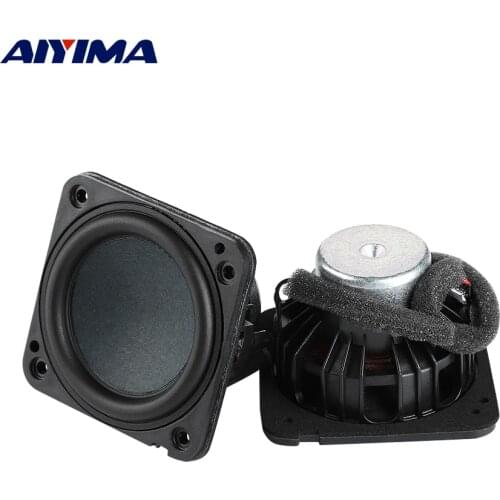 AIYIMA 2PCS 2.25 inch Audio speaker 4 Ohm 20W Full Range Dual Magnetic Long Stroke Hifi Stereo Neodymium Loudspeaker for AMP DIY