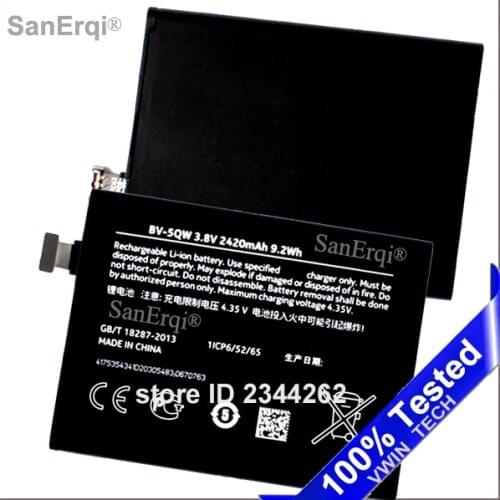 For Nokia Lumia 930 battery BV5QW BV-5QW 2420mAh Batterie Bateria