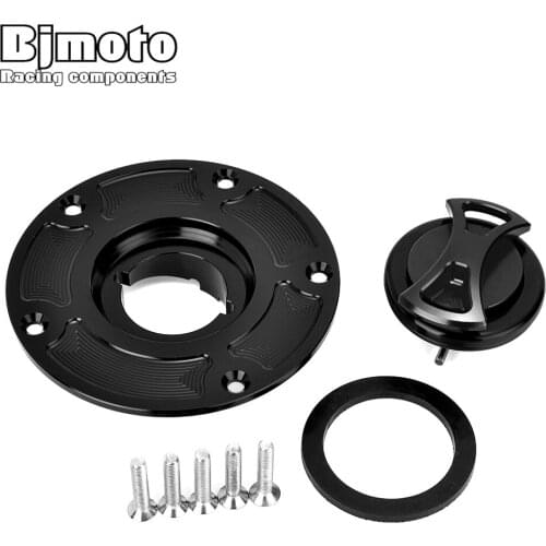 BJMOTO Motorcycle Accessories CNC Fuel Tank Cap Cover For Ducati Panigale 899 959 Panigale 1199 1299 Gas Tank Caps Petrol Covers