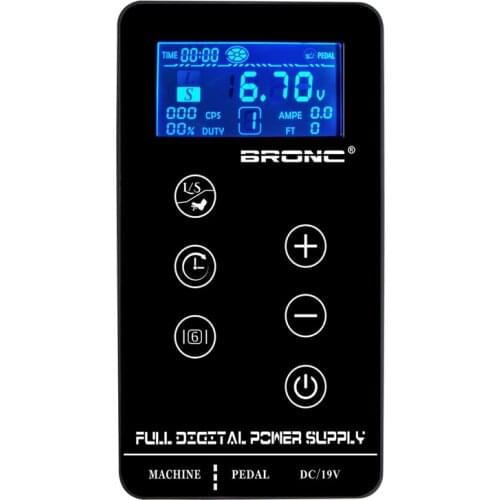 Original Hummingbird Bronc 3A Tattoo Power Supply Digital LCD Touch Screen Makeup Dual Tattoo Power Supplpy