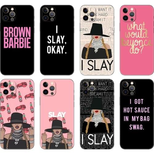 Black tpu case for iphone 5 5s se 2020 6 6s 7 8 plus x 10 XR XS 11 12 mini pro MAX back cover beyonce lemonade