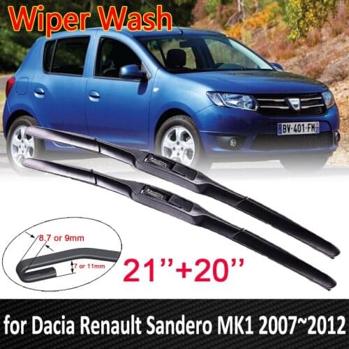 For Dacia Renault Sandero MK1 2007~2012 2008 2009 2010 2011 Front Windscreen Windshield Wipers Car Wiper Blade Car Accessories