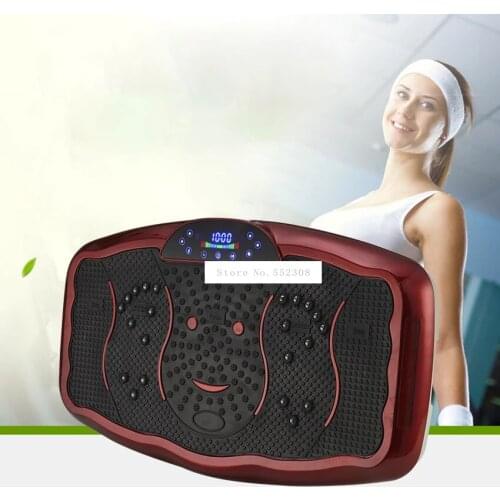 Electric Vibration Fitness Massager USB Bluetooth Play Music Fat Burning Machine Indoor Mute Fitness Body Slimming Shaper 200W