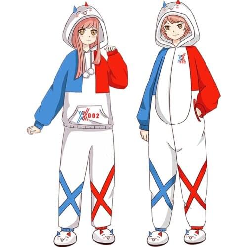 DARLING in the FRANXX Danganronpa Natsume Yuujinchou Totoro Jumpsuit Cosplay 02 Monokuma Madara Onesies Fleece Pyjamas Sleepwear