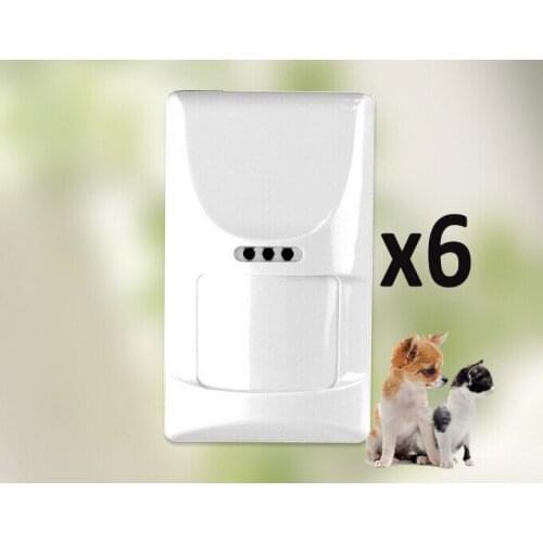 Hot moving body detector but pet-friendly pet-immune PIR motion detector 6pcs for G90B and G90B plus