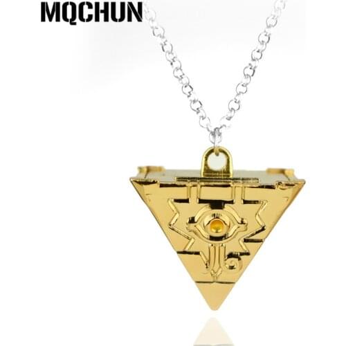 2Color Hot Anime Yu-Gi-Oh YGO Millenium Puzzle YuGiOh Yugi Millennium Pendant Necklace for Women and Men Jewelry Accessories-30