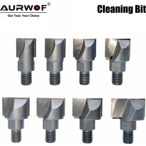 LAVIE 1pc 10mm Screw Thread CNC Cleaning Bottom Router Bit Lock Milling Cutter for Wood Woodworking Bit MC07001