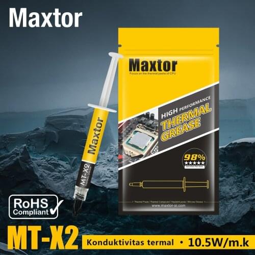 Maxtor MT-X2 5g AMD Intel Processor CPU Kit Cooler Cooling Fan Pc Thermal Grease VGA Compound Heatsink Plaster Paste