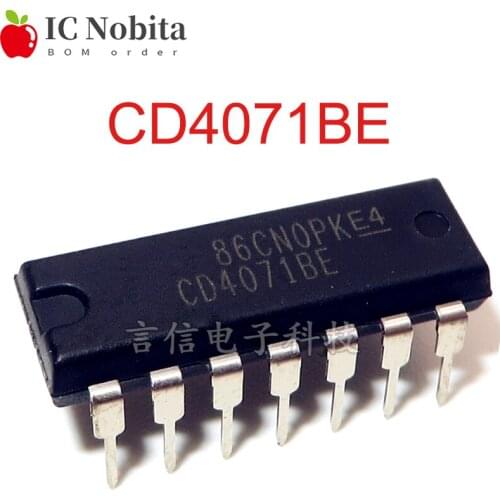 5PCS CD4071BE DIP14 CD4071 DIP 4071BE DIP-14 Chip IC New