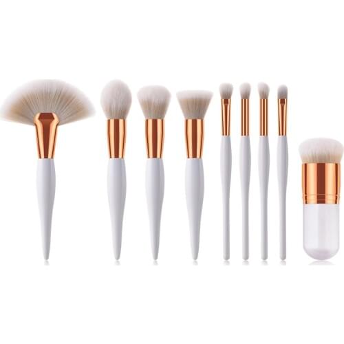 8 / 9PCS MakeUp Brushes Set special design handle for Foundation Concealer Highlighter Powder Blusher Eyeshadow Brush kit T09015